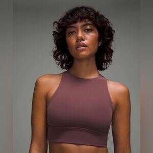 Lululemon Energy High Neck Bra - Dark Oxide Brown - Size 8